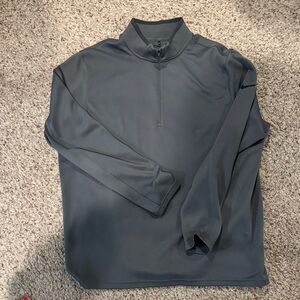 Nike Gray Dri-FIT Quarter-Zip Pullover